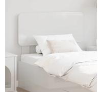 Headboard Gloss White 90 cm Engineered wood