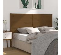 Headboard Honey Brown 126x4x100 cm Solid Wood Pine Berkfield Home Brown One Size