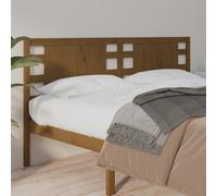 Headboard Honey Brown 126x4x100 cm Solid Wood Pine Berkfield Home Brown One Size