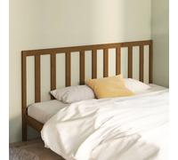 Headboard Honey Brown Solid Pinewood 206 x 100 cm Rustic Wooden Panel King Size