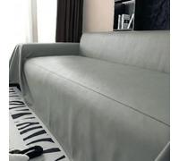 HEADBOARD L Shaped Sofa Cover,PU Leather Couch Protector,Waterproof Sofa Slipcover,Sectional Loveseat Covers,Wipeable Slipcover,Couch Protector for Dogs/Cats (light grey,180X399CM)