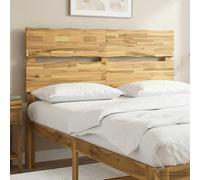 Headboard Live Edge Two Panel 164 x 3.6 x 115 cm White Solid Acacia Wood