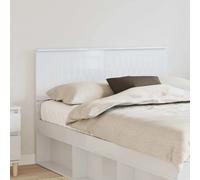 vidaXL Headboard Gloss White Engineered wood