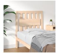Headboard Natural Pine 80.5x100cm Solid Wood Minimalist Rustic Bed Back Timber.