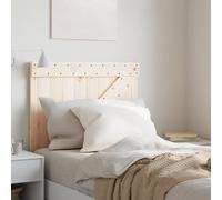 Headboard Natural Pine 80x104 cm Solid Untreated Wood Rustic Backrest Unfinished