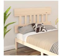 Headboard Natural Solid Pine 163.5x81 cm Rustic Minimal Wooden Bed Panel Accents