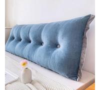 Headboard Pillow Bed Rest Pillows Navy Twin 100Cm Wall Board Couch Cushion Double Bedside Cushion Large Backrest Removable Reading Wedge Upholstered For Bunk Bed Day Bed