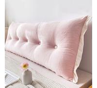 Headboard Pillow Bed Rest Pillows Pink Twin 100Cm Wall Board Couch Cushion Double Bedside Cushion Large Backrest Removable Reading Wedge Upholstered For Bunk Bed Day Bed