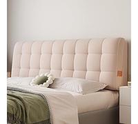 Headboard Pillow,Large Headboard Pillow - Wall Mounted Reading Wedge Pillow, Upholstered Bed Backrest Support - Pink, 35x23x2 Inch, Perfect for Bedside Comfort and Relaxation