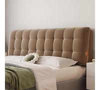 Headboard Pillow,Large Wall Mounted Headboard Pillow - Rectangle Wedge Reading Support, Upholstered Bed Backrest & Bolster for Comfort, Coffee Color, 63x23x2 In