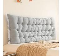 Headboard Pillow Upholstered Wall Mounted Headboard Dorm Bed Large Bolster Headboard Positioning Support Reading Pillow Cushion,Silver Gray,King/180 * 50cm