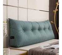 Headboard Pillow, Waterproof Upholstered Removable & Washable Triangular Cushion for Dorm or Day Bed, 23.6 Inch Portable Comfort, Soft Supportive Design