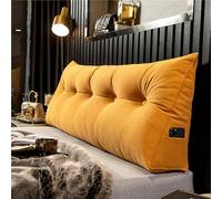 Headboard Pillow Wedge Single Double Bed King Size Gap Filler, Headboard Cushion Reading Pillows Back Lumbar Support Cushion for Sofa,05,180X50X20cm