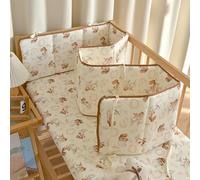 Headboard Protector Cushion Side Protectors Breathable Crib Bumper Cot Liner for Cot Bed Baby Bed Bumper Soft(C,56CM)