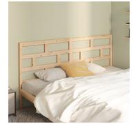 Headboard Rustic Solid Pinewood Natural 206x100 cm 4 cm Thick Unfinished Pre-cut