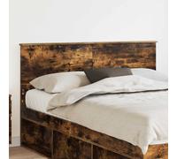 Headboard Smoked Oak 160 cm Engineered wood