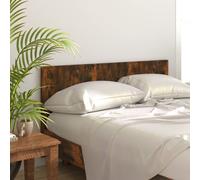 Headboard Smoked Oak 160cm Slim Engineered Wooden Minimalist Wall-Mount 80x1.5cm
