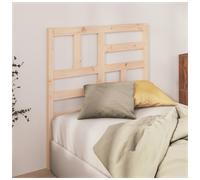 Headboard Solid Natural Pine 81x104 cm Minimalist Wooden Bed Head Panel Scandi.
