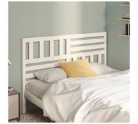 Headboard Solid Pine 166x100cm White Painted Panel Minimalist Accent Sturdy 4cm