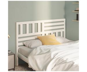 Headboard Solid Pine 166x100cm White Painted Panel Minimalist Accent Sturdy 4cm