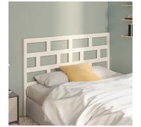 Headboard Solid Pine 166x100cm White Painted Panel Minimalist Classic Bed Accent