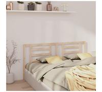 Headboard Solid Pine 206 x 100 cm Natural Unfinished Smooth 4 cm Thick Pre-cuts