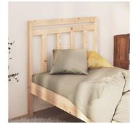 Headboard Solid Pine 95x100cm Natural Slatted Wood Rustic Backrest Smooth Finish