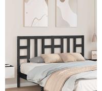 Headboard Solid Pine Black 146x100 cm Slim Minimalist Wall-Mounted Design Accent