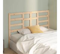 Headboard Solid Pine Brown 146x104 cm Solid Wood Bed Panel 135cm Fit.