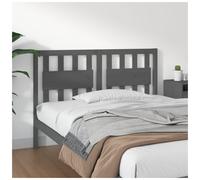 Headboard Solid Pine Grey 125.5x100 cm Rustic Slim Panel Easy Mount Durable Back
