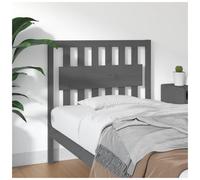 Headboard Solid Pine Grey 95.5x100cm Easy Mount Smooth Sanded Profile Sturdy Fit