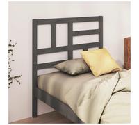 Headboard Solid Pine Grey 96x104 cm Modern Minimalist Wooden Bed Panel Sturdy XL