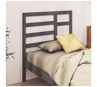 Headboard Solid Pine Grey 96x104cm Modern Wooden Bed Backboard Easy Fit Sturdy.