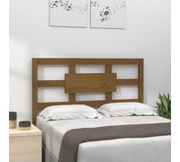 Headboard Solid Pine Honey Brown 140.5x8.5x100 cm Wooden Bed Backrest Panel Slim