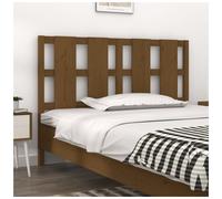 Headboard Solid Pine Honey Brown 145.5x100cm Rustic Wooden Bed BackrestEasyMount