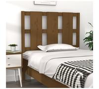 Headboard Solid Pine Honey Brown 95.5x100cm Rustic Timeless Wood Backboard Panel