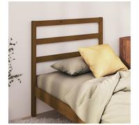 Headboard Solid Pine Honey Brown 95x100 cm Slatted Rustic Bed Panel EasyMounting