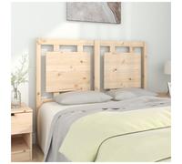 Headboard Solid Pine Natural 125.5x100 cm Slim Rustic Panel Ready to Paint Wall