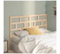 Bed Headboard Solid Pinewood Brown 146x4x100 cm Rustic Wooden Panel Headboard UK
