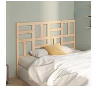 Headboard Solid Pine Natural 166x104cm Brown Minimalist Timbered Handcrafted