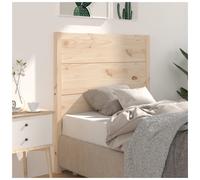 Headboard Solid Pine Natural 96x100 cm Rustic Wooden Bed Panel Compact Backrest