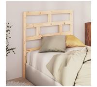 Headboard Solid Pine Natural 96x100 cm Slim 4 cm Depth Wall-Mount Timeless Cozy