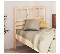 Headboard Solid Pine Natural 96x100 cm Slim 4cm Profile Rustic Wooden Easy-Mount