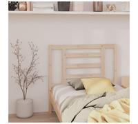 Headboard Solid Pine Natural 96x100cm Slatted Rustic Warm Wooden Backboard Panel