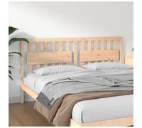 Headboard Solid Pine Natural Finish 185.5x100 cm Rustic Wooden Panel Easy-to-fit