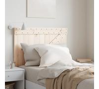 Headboard Solid Pine Natural Unfinished 90x104 cm Rustic Bedroom Accent Panel
