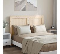 Headboard Solid Pine Natural Wood 140x104cm Rustic Untreated Wooden Backrest Bed