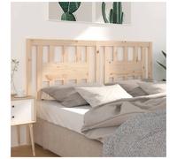 Headboard Solid Pine Natural Wood 166x100 cm Classic Rustic Grain Finish Sturdy