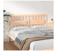 Headboard Solid pine rustic natural finish 165.5x100 cm easy-mount warm backrest