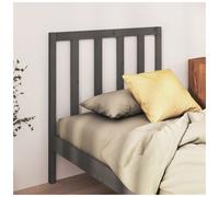 Headboard Solid Pine Untreated Grey 96x100 cm Rustic Slatted DIY Ready to Paint